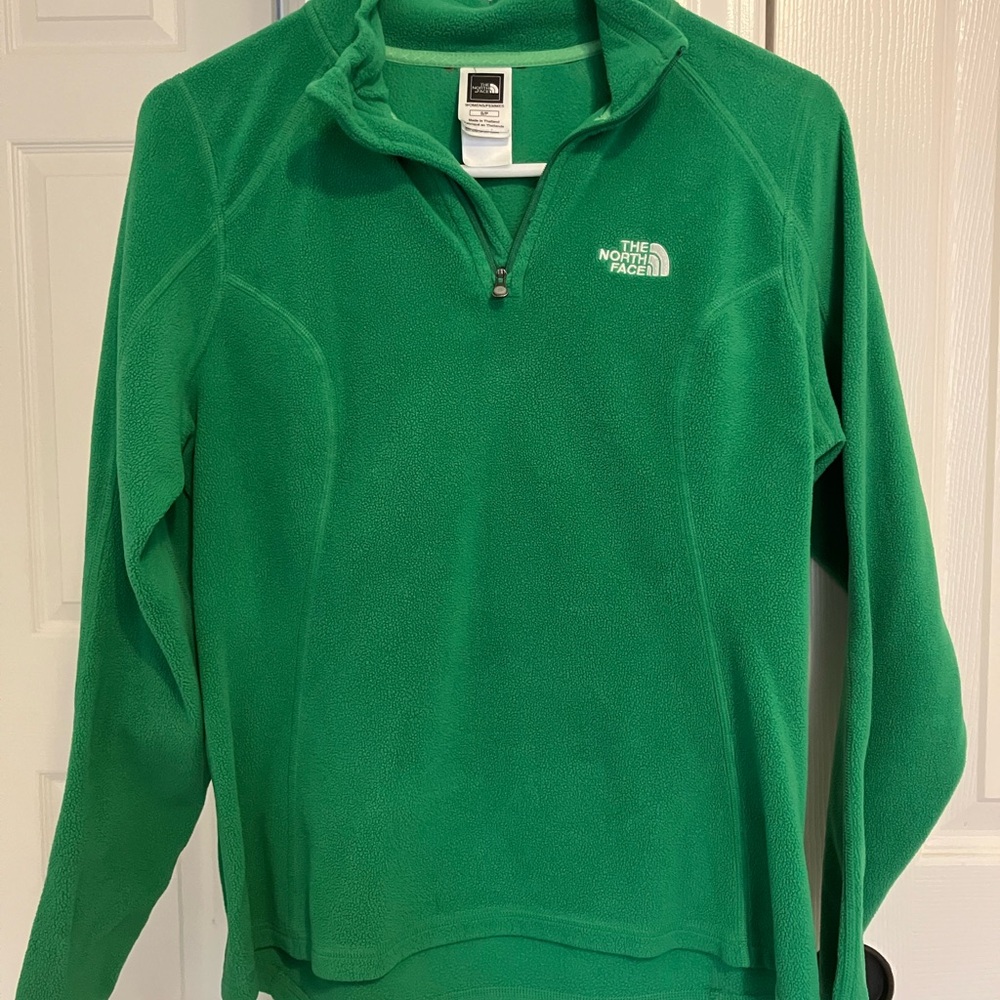 The North Face Vibrant Green Quarter-Zip Fleece